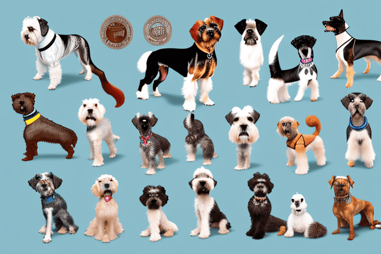 Several distinctive dog breeds that start with the letter 'm'