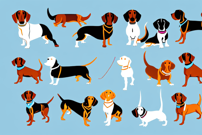 Several different dog breeds