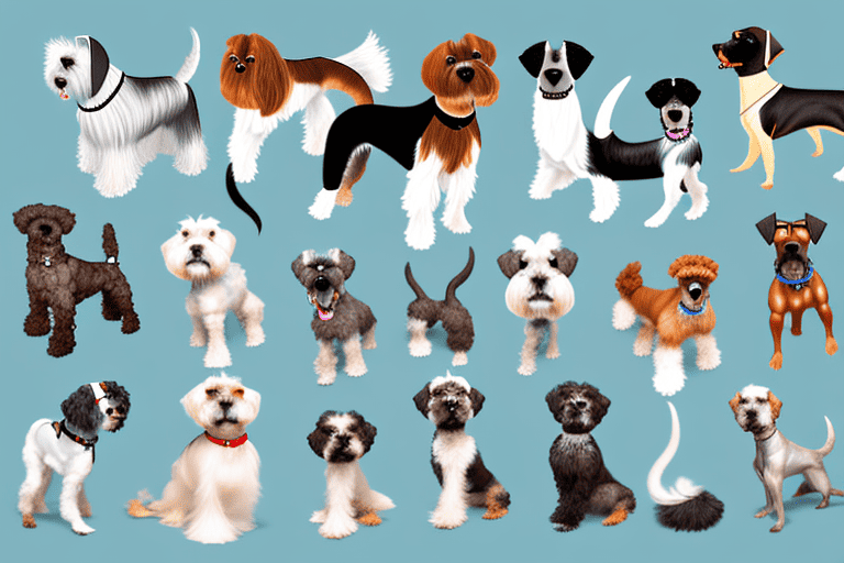 Several distinctive dog breeds that begin with the letter 'm'