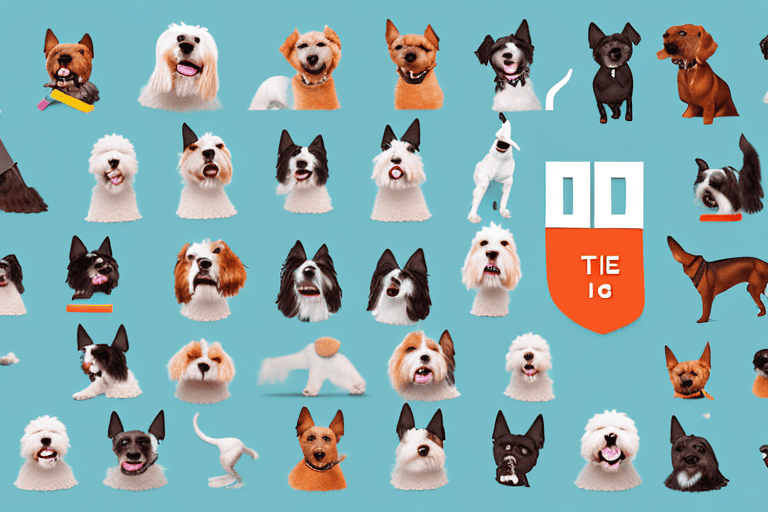 Ten different dog breeds