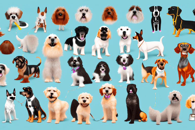 Various types of dogs