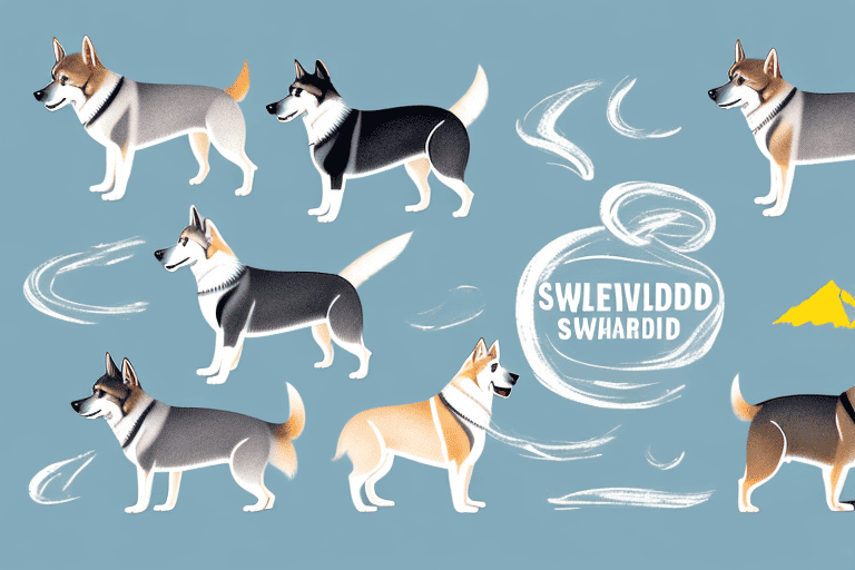 Several distinctive swedish dog breeds