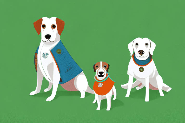 Several different dog breeds known for their tick-resistant coats