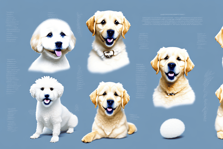 Several different breeds of dogs