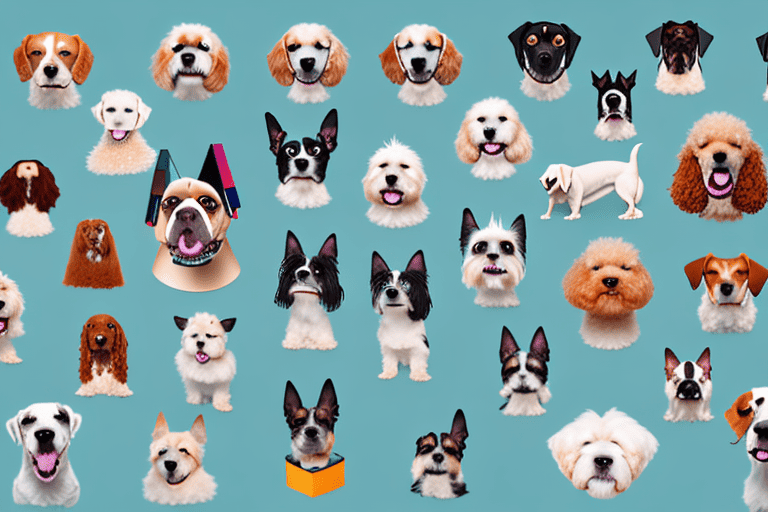 Several different popular dog breeds