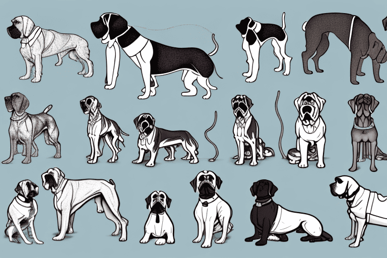 Several giant dog breeds like great danes