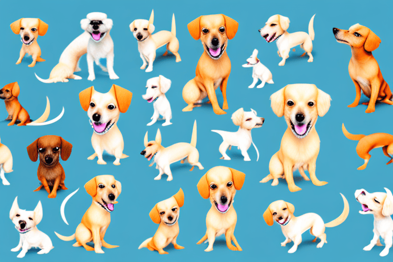 Several small blonde dog breeds