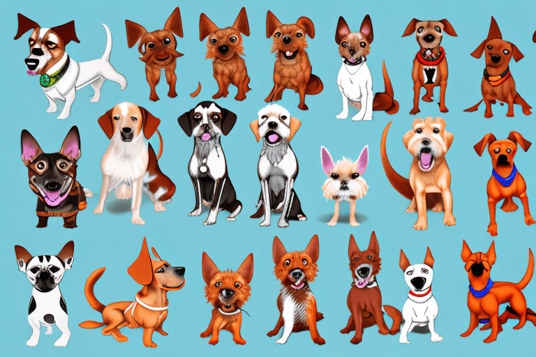 Various popular dog breeds that start with the letter 'v' such as the vizsla