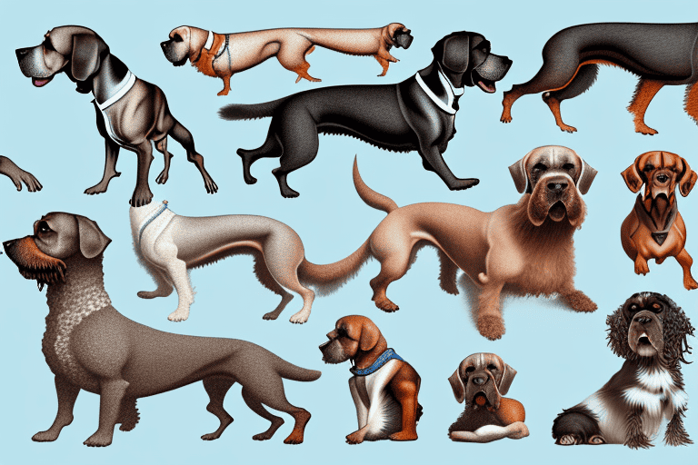 Several distinct spanish dog breeds