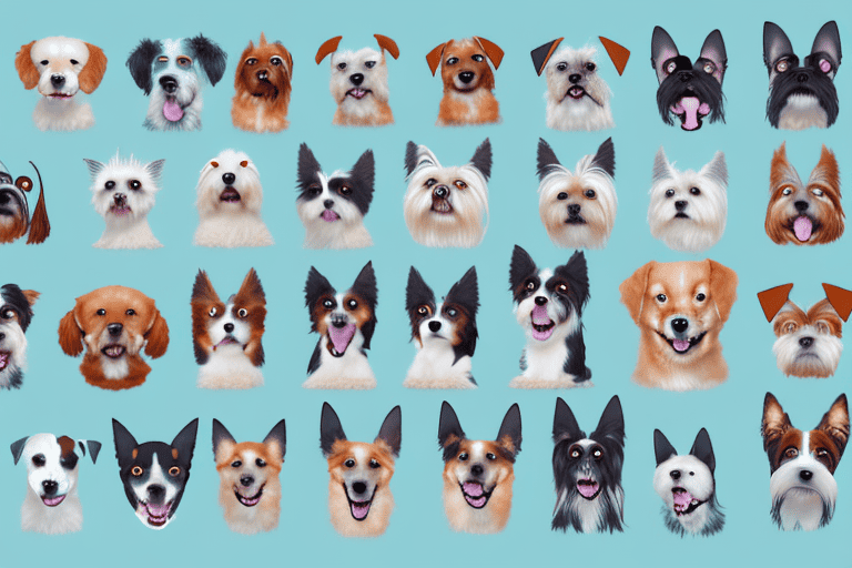 Several different dog breeds