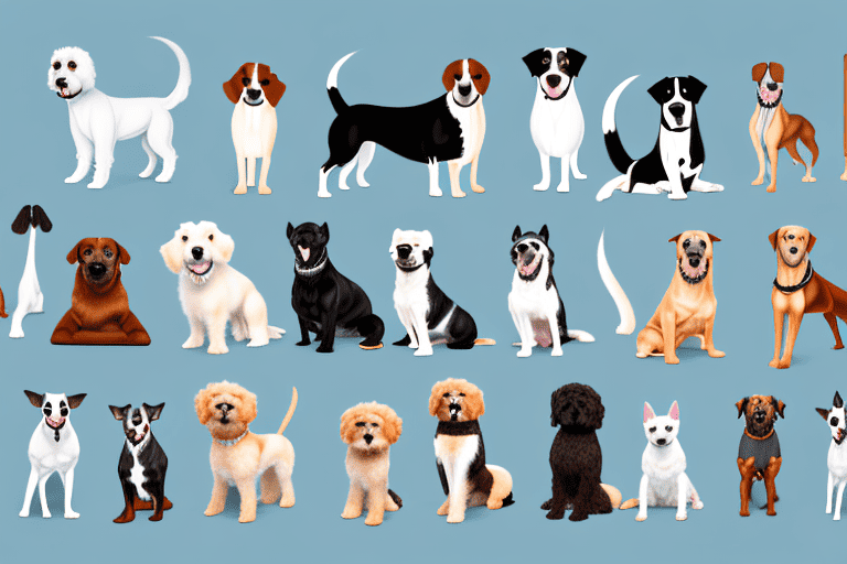 Several different dog breeds