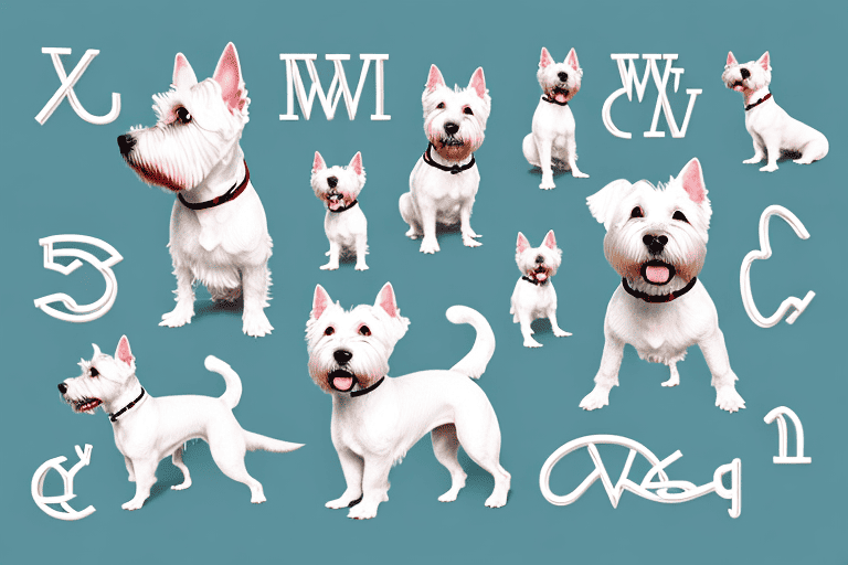 Several distinct dog breeds that start with the letter "w"