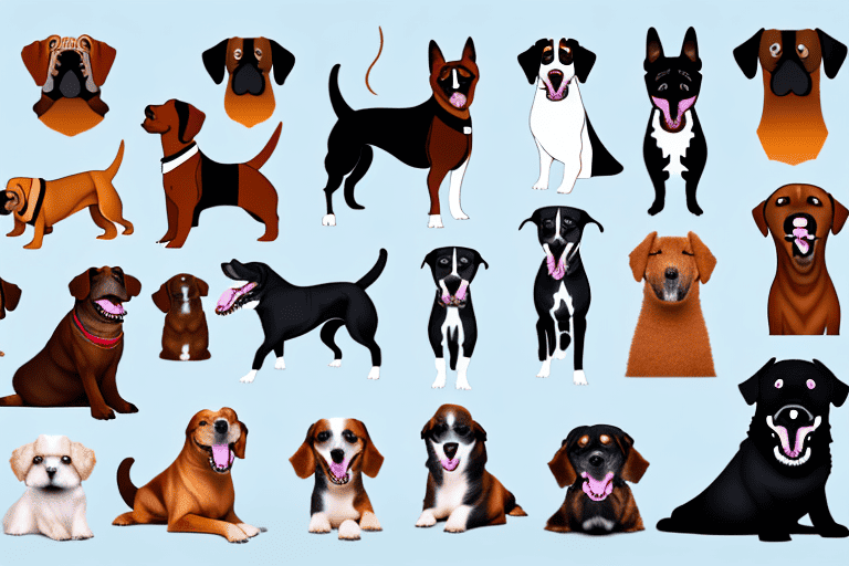 Various dog breeds