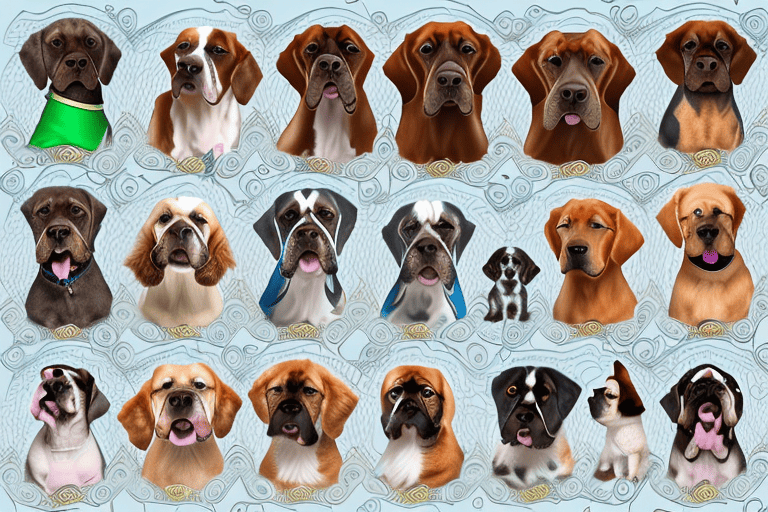 Several popular dog breeds in spain