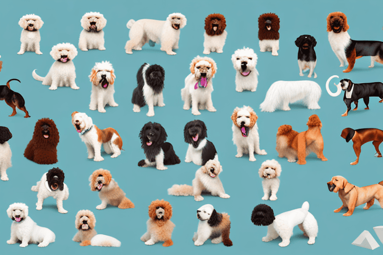 Ten different large dog breeds