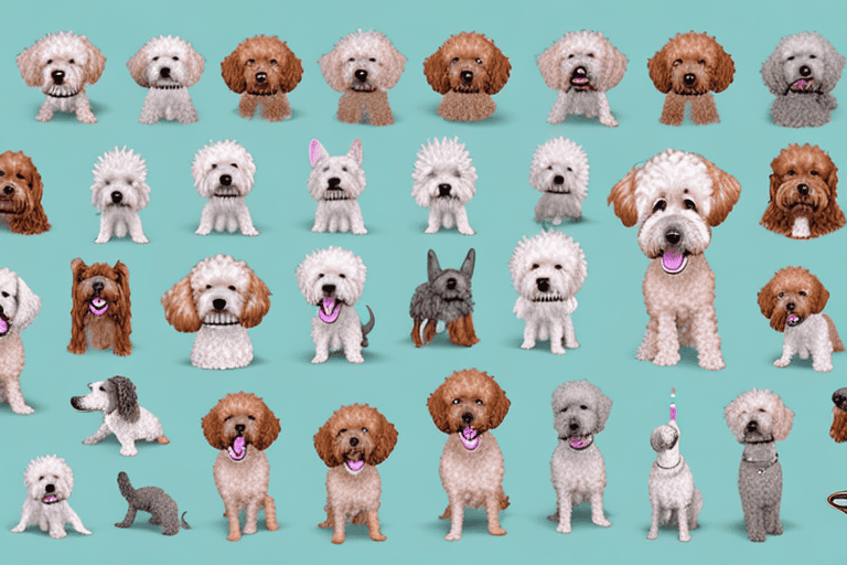 Several different types of mini doodle dog breeds