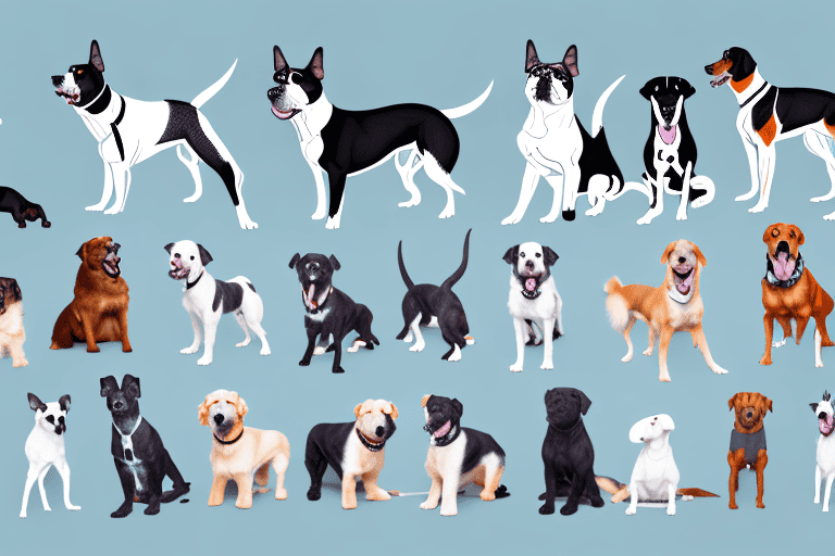 Several distinct dog breeds