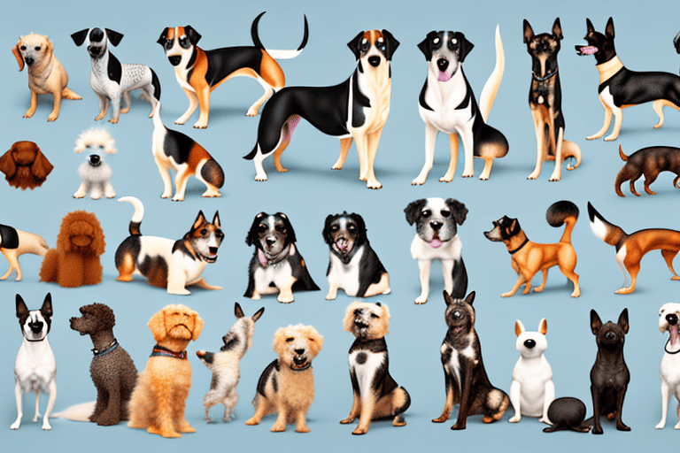 Various types of dogs