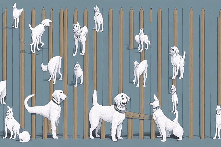 Several different types of fences