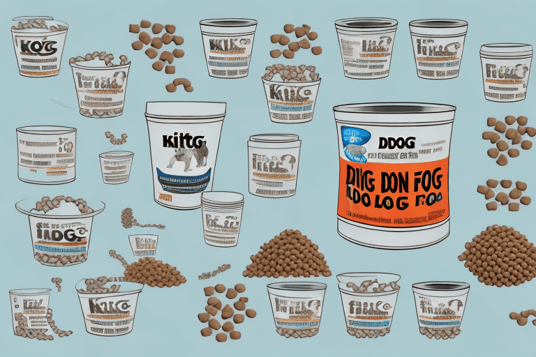 A large bag of dog food