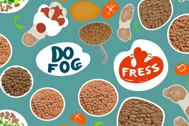 Several different types of dog food