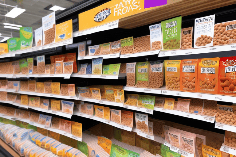 A variety of rachael ray dog food products on a petsmart store shelf