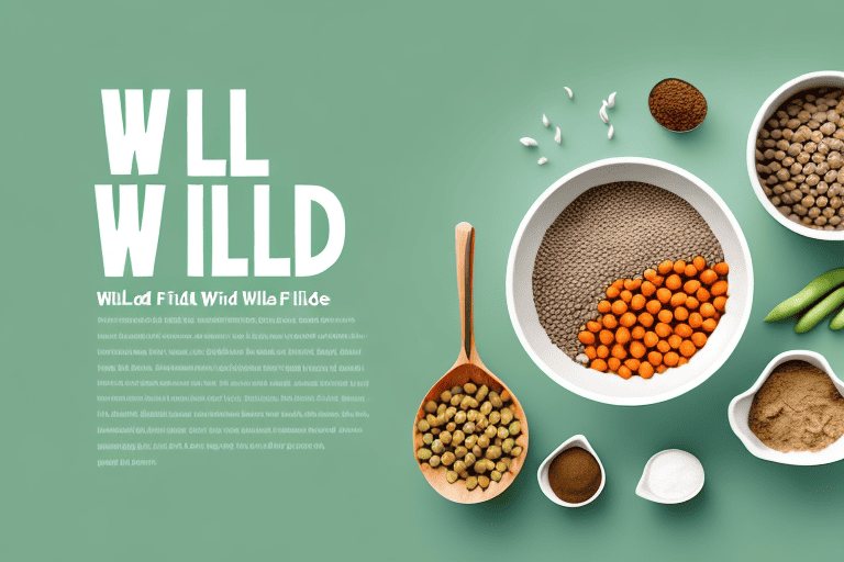 A bowl filled with wild earth dog food