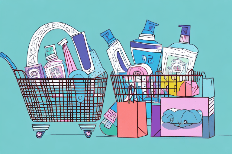 A shopping basket filled with diagel products for dogs