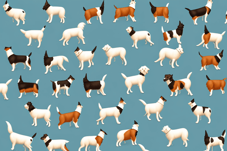 Several distinct types of herding dogs