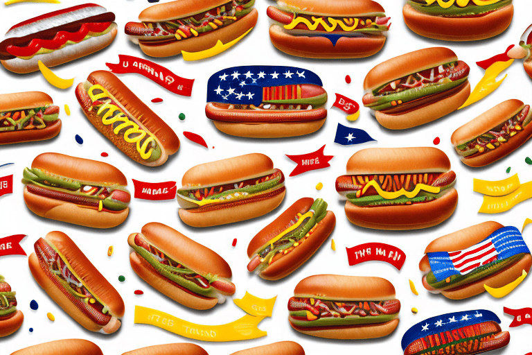 A diverse array of hot dogs