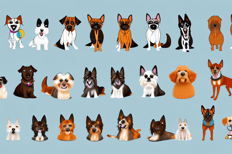 Various types of dogs