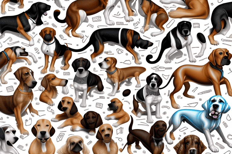 Various hound dogs