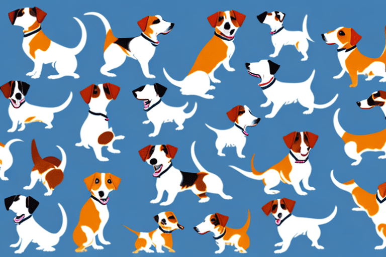 Several distinct types of jack russell dogs showcasing their unique characteristics