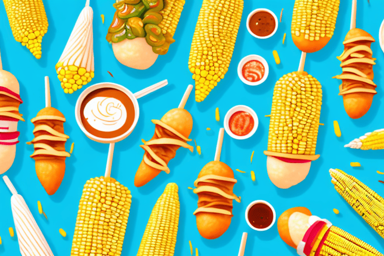 A variety of korean corn dogs