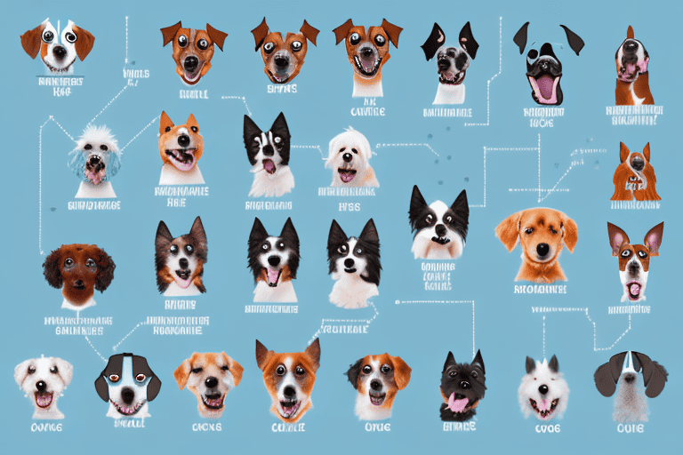 Various types of microchips alongside different dog breeds to show the compatibility and use of these microchips in dogs