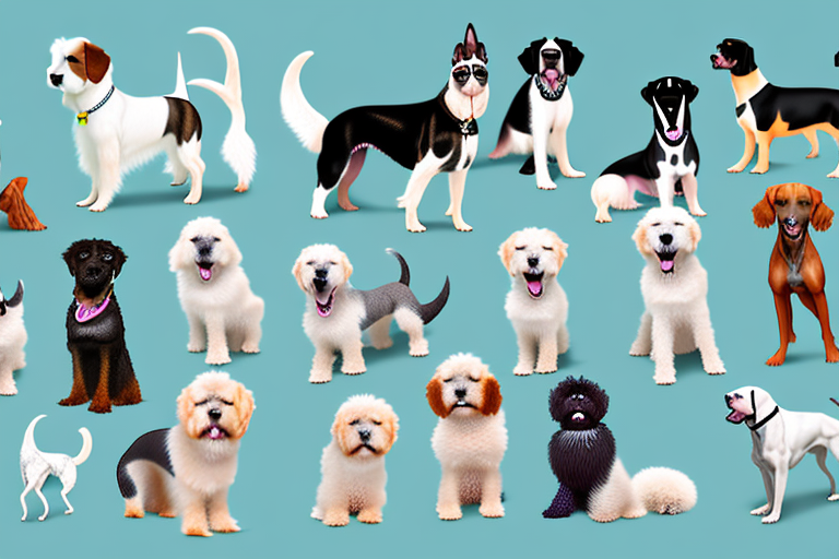 Several distinct breeds of akc-recognized dogs