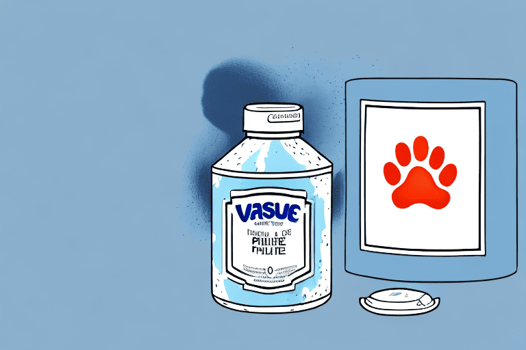 A curious dog sniffing around an open jar of vaseline