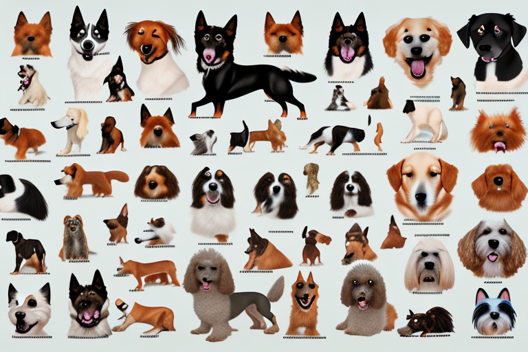 Various types of dogs recognized by the american kennel club