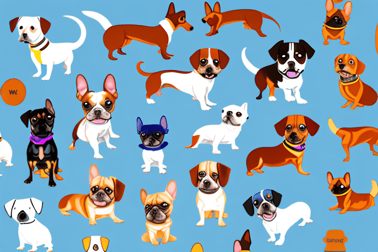 Various small dog breeds