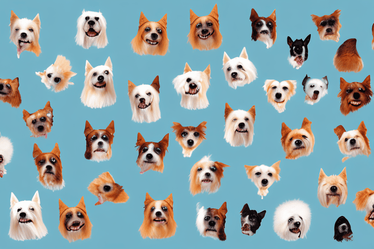 Several different types of spitz dogs