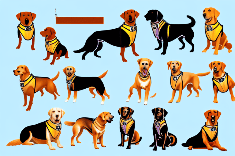 Various types of dogs