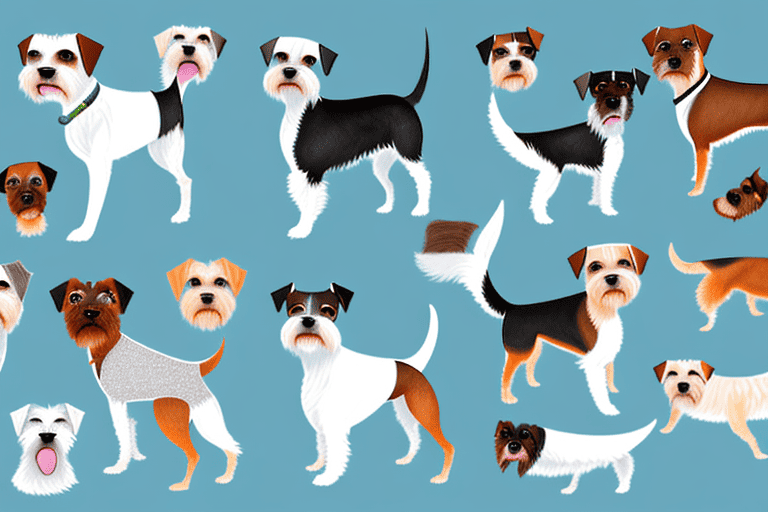 Several different types of terrier dogs