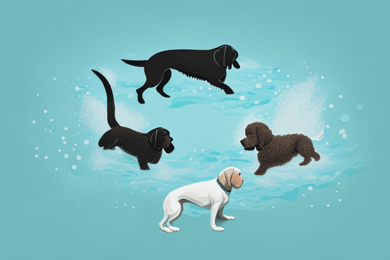 Several different breeds of water dogs