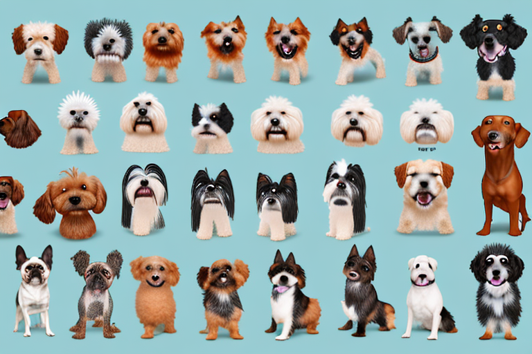 Various types of dog breeds