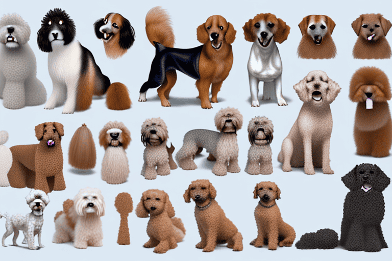 Various types of dogs