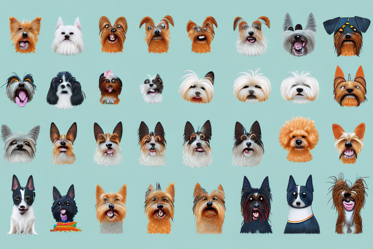 Various types of dogs from around the world