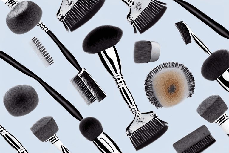 Various types of dog hair brushes