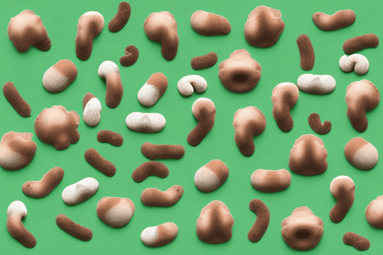 Various types of dog poop