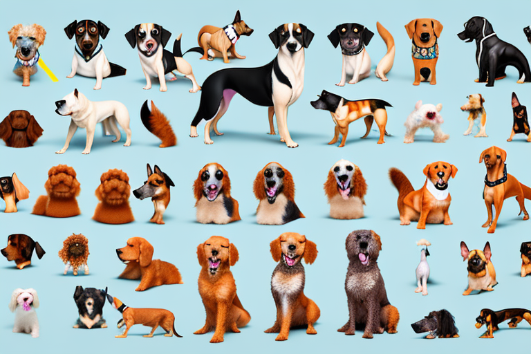 Various types of dogs